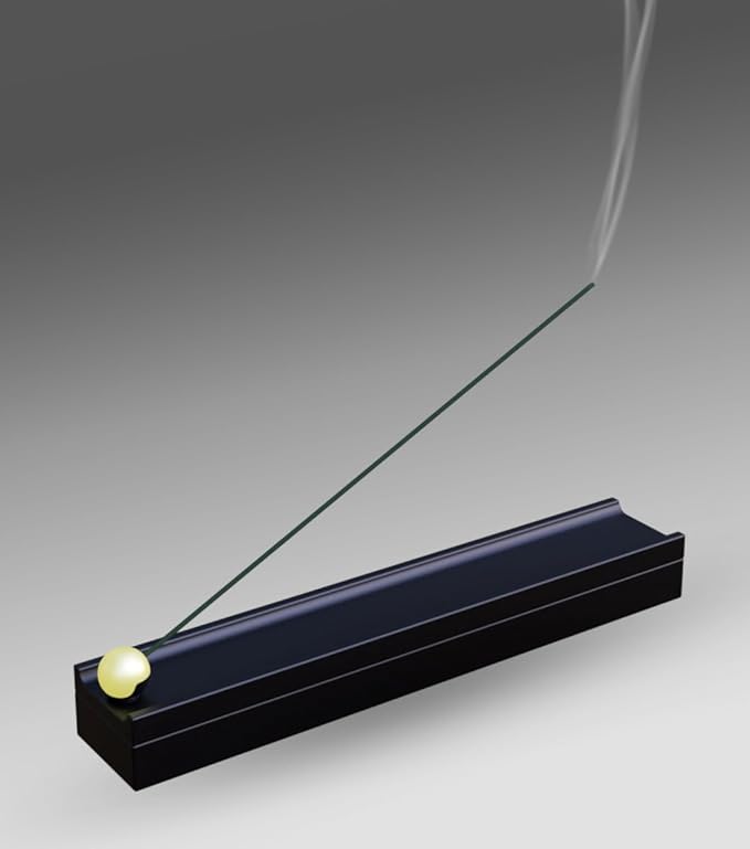 Black Wooden Incense Stick Holder with Storage Box - Bloomnest