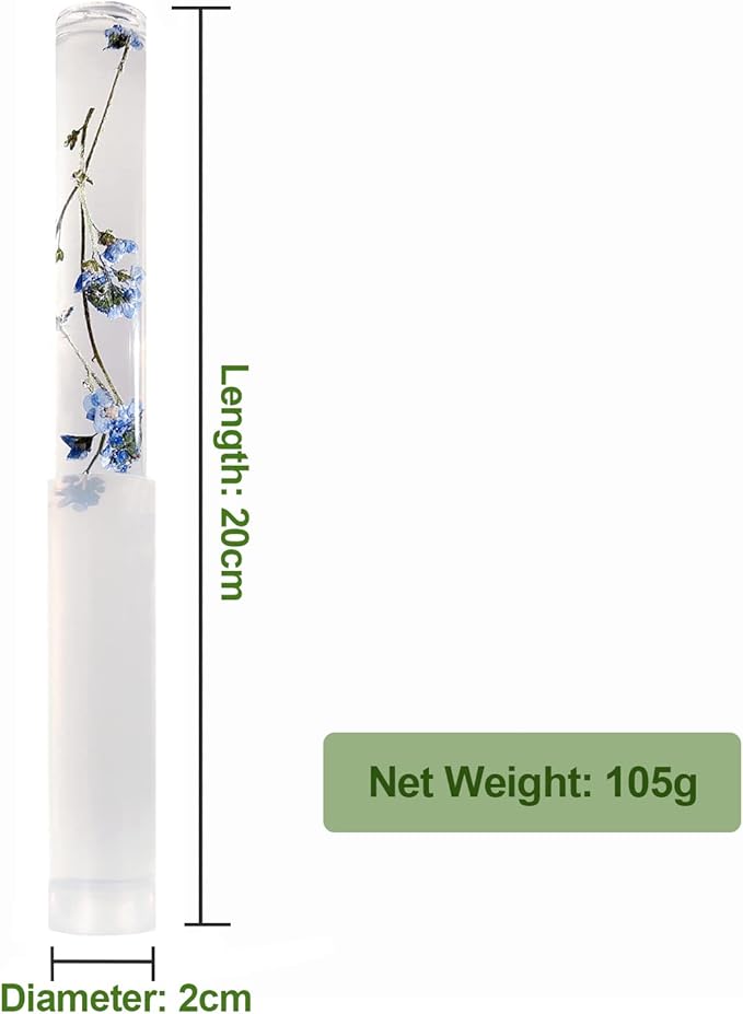 Singing Bowl Mallet Clear Acrylic Base Silicone Rubber Striker Mallet for Playing Quartz Crystal Singing Bowl with Bundle Pocket(Floral) - Bloomnest