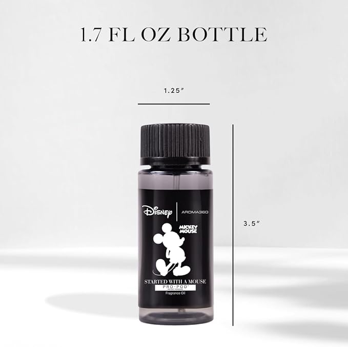 Aroma360 | Disney Pro- Pod | Mickey & Friends - Started with A Mouse Fragrance Oil | Luxury Essential Oil Diffuser | Aromatherapy Scent Diffuser Oil | Lemon, Bergamot and Ocean 1.7 fl oz, 50 mL - Bloomnest
