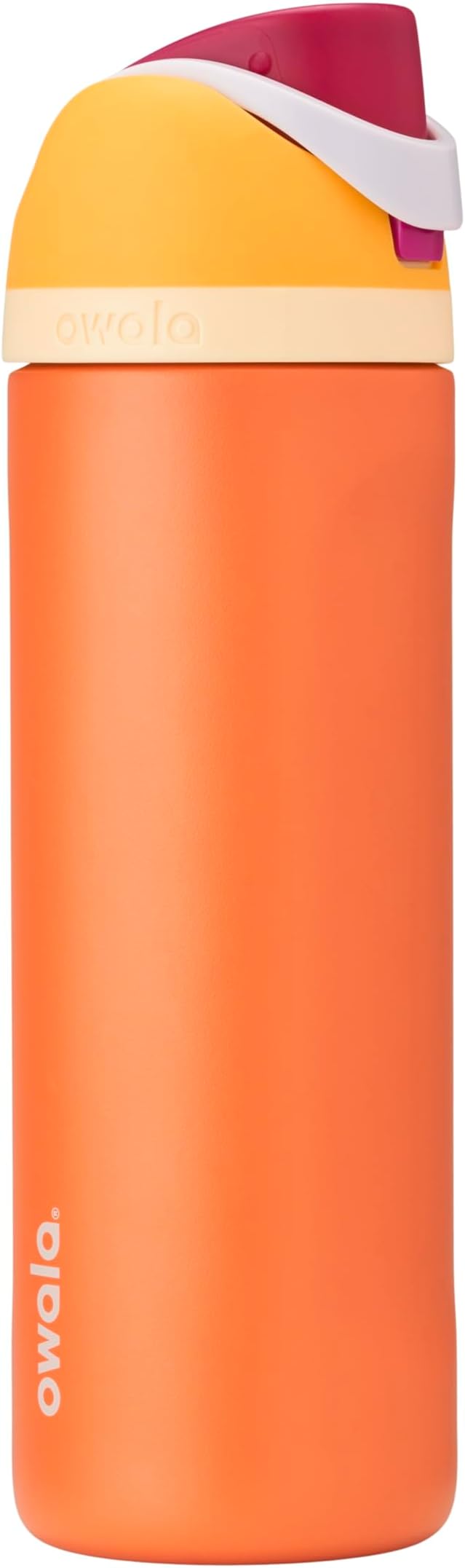 Owala FreeSip Insulated Stainless Steel Water Bottle with Straw for Sports, Travel, and School BPA-Free Sports Water Bottle, 24 oz, Citrus Crush Owala