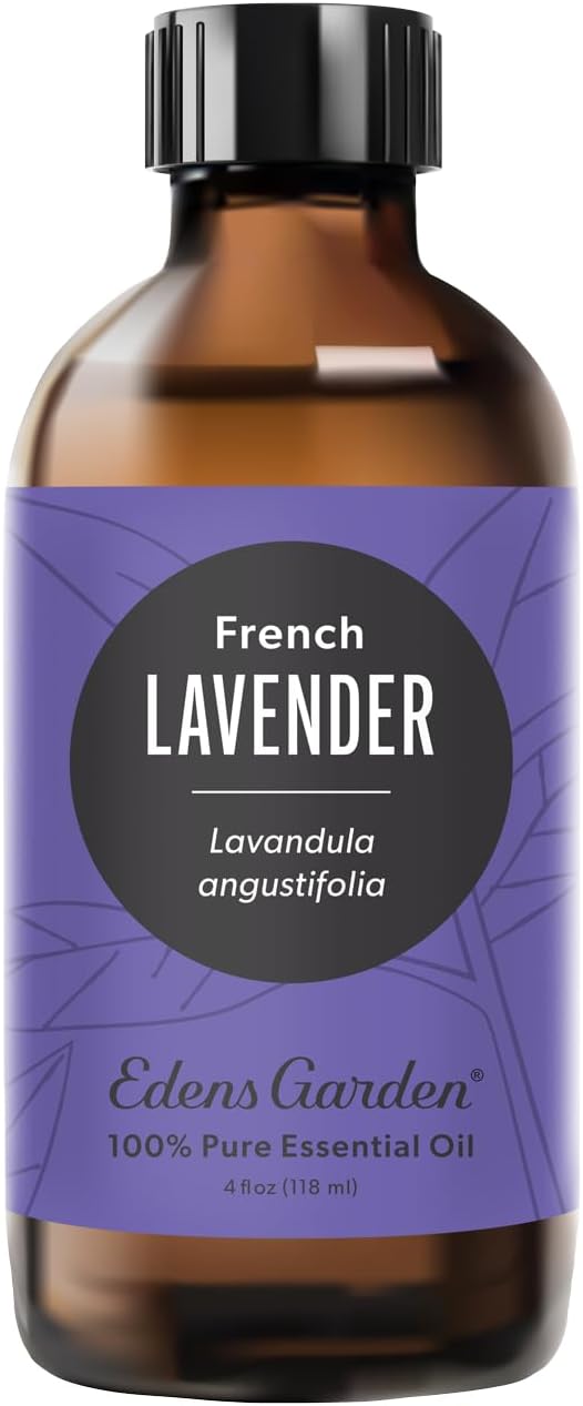 Edens Garden Lavender-French Essential Oil- 100% Pure Premium Grade, Undiluted, Natural, Therapeutic, Aromatherapy, The Best for Diffuser, Face, Laundry, Kid Safe 118 ml (4 fl oz) EdensGarden
