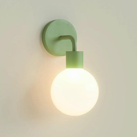 Wireless Wall Sconce (Shark Tank) Rechargeable & Dimmable LED Light w/App Control & Damage-Free Install, Moveable Modern Ambient Lighting for Elegant Home & Bedroom Decor | Sage Green - Bloomnest