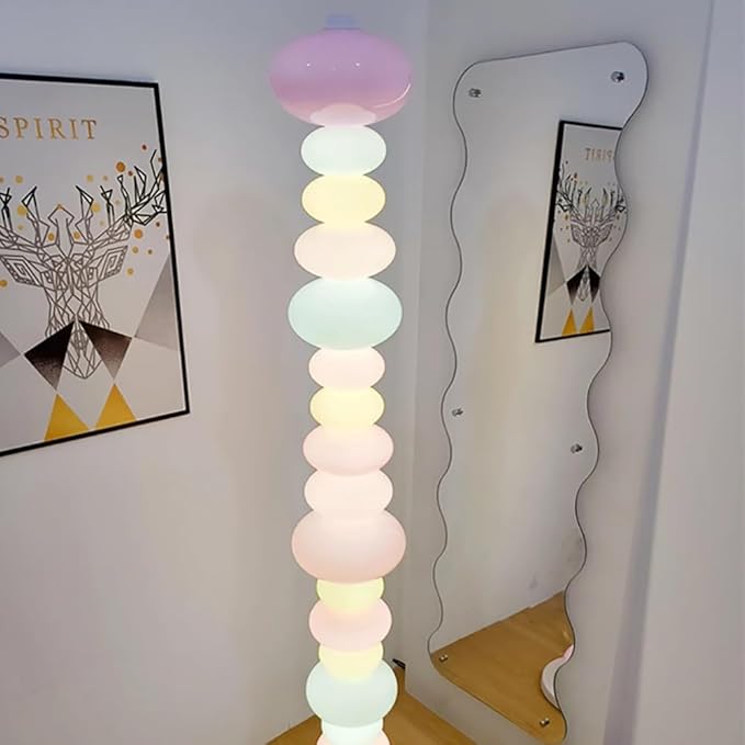 Nordic Children Floor Lamp Color Modern Family Iiving Room Bedroom Creativity LED Decorative Atmosphere (N) - Bloomnest
