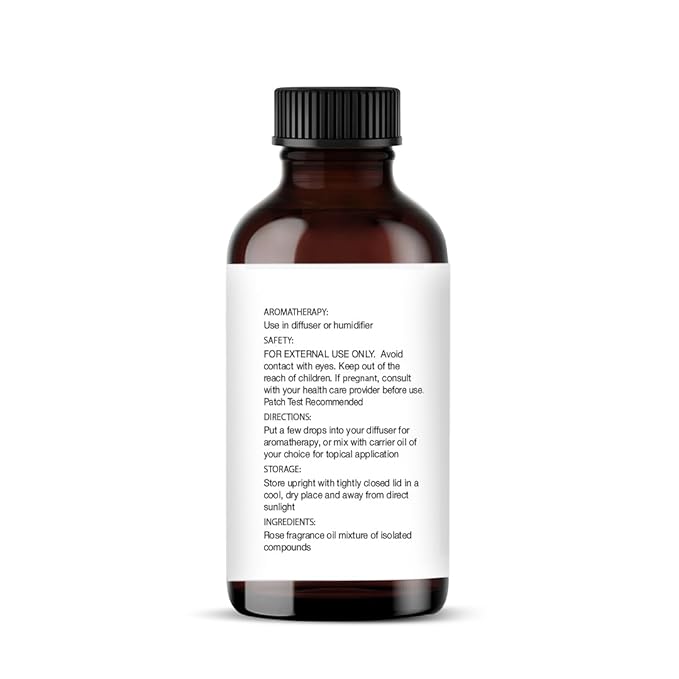 Majestic Pure Rose Essential Oil with Glass Dropper - 1 Fl Oz - 100% Pure and Natural Rose Oil - Premium Grade Essential Oils for Diffuser, Aromatherapy, Soap and Candle Making - Bloomnest