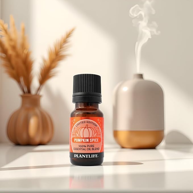Plantlife Pumpkin Spice Aromatherapy Essential Oil Blend - Straight from The Plant 100% Pure Therapeutic Grade - No Additives or Fillers - Made in California 10 ml - Bloomnest