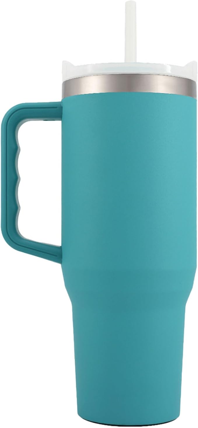 Yukon Outfitters Fit Forty 40oz Double Wall Vacuum Insulated Stainless Steel Tumbler with Reusable Straw & Ergonomic Handle | For Hot or Cold Beverage, Mama Sunflower - Bloomnest