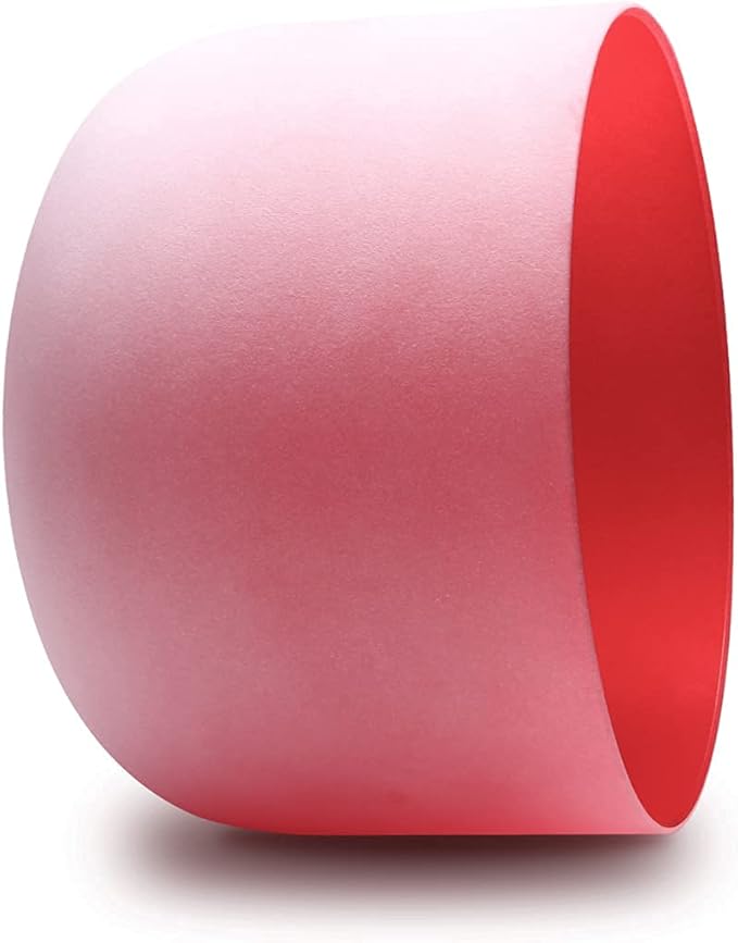 FMTY 10inch Crystal Singing Bowls set prefect pitch(±10HZ) Red(Root)+ Orange(Sacral) with Soft Carrying Bag Sound Bowls Chakra Bowl - Bloomnest
