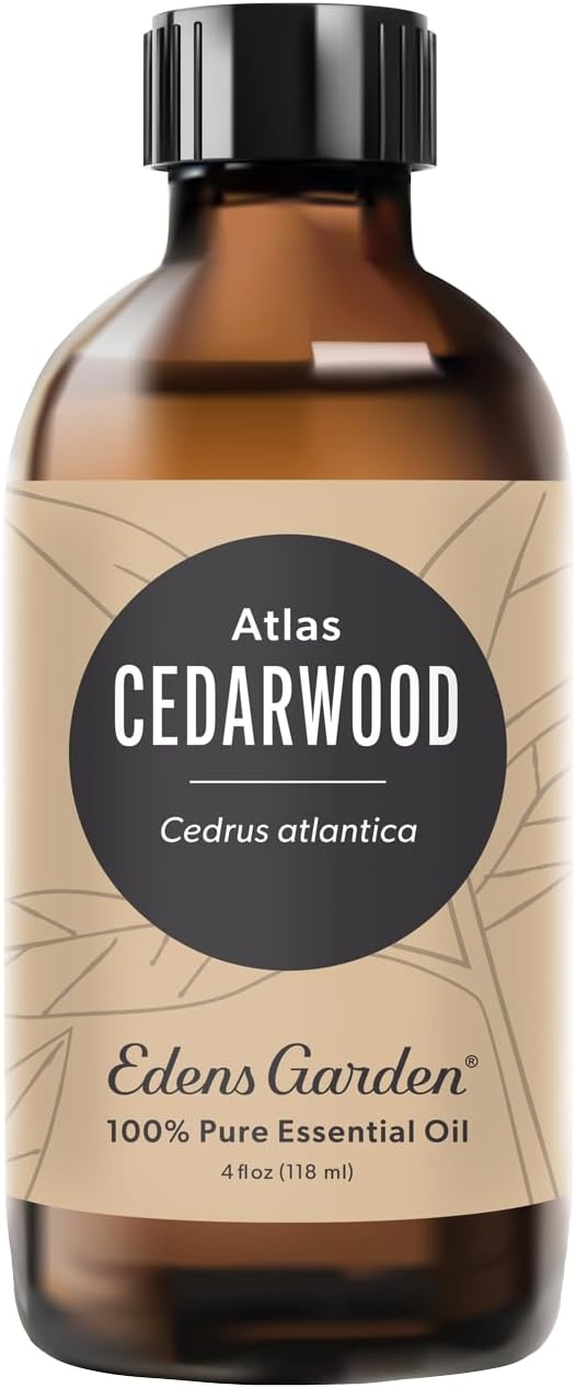 Edens Garden Cedarwood-Atlas Essential Oil- 100% Pure Premium Grade, Undiluted, Natural, Therapeutic, Aromatherapy, The Best for Diffuser, Candle, Laundry, Hair 118 ml (4 fl oz) - Bloomnest