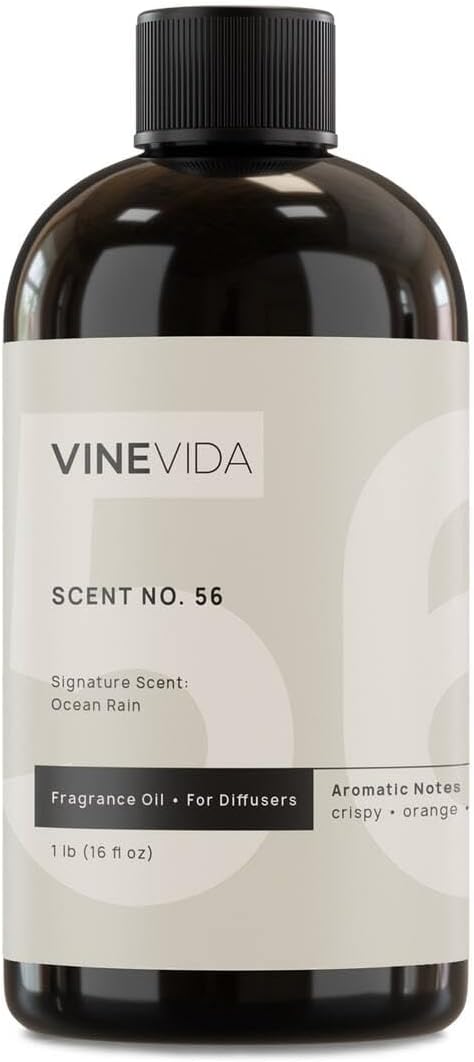 VINEVIDA [16 Fl Oz] Ocean Rain Fragrance Oil for Cold Air Diffusers, Essential Oils for Diffuser Oil Refill & Air Freshener Room Spray - Bloomnest
