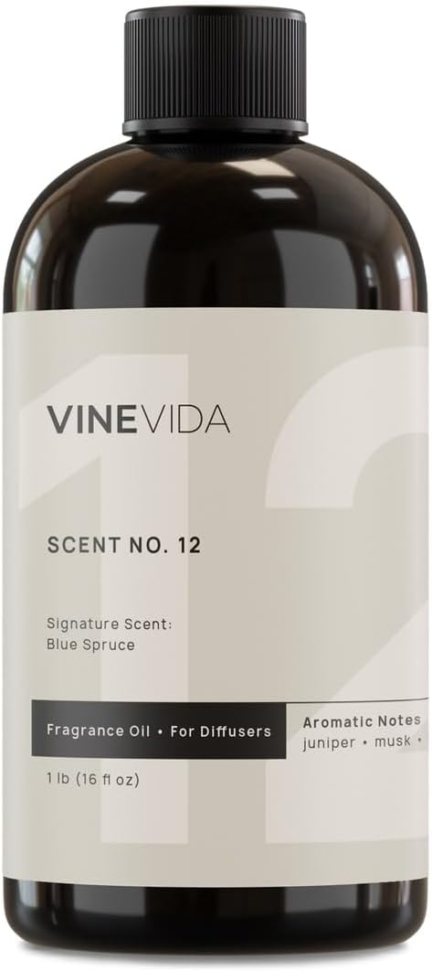VINEVIDA [16 Fl Oz] Blue Spruce Fragrance Oil for Cold Air Diffusers, Essential Oils for Diffuser Oil Refill & Air Freshener Room Spray - Bloomnest