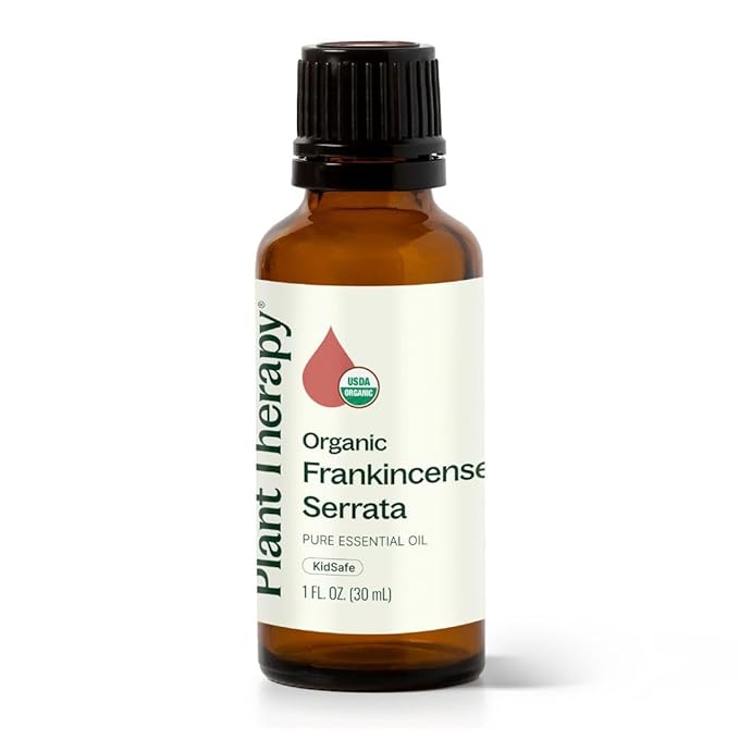 Plant Therapy Organic Frankincense Serrata Essential Oil 100% Pure, USDA Certified Organic, Undiluted, Natural Aromatherapy, Therapeutic Grade 30 mL (1 oz) - Bloomnest
