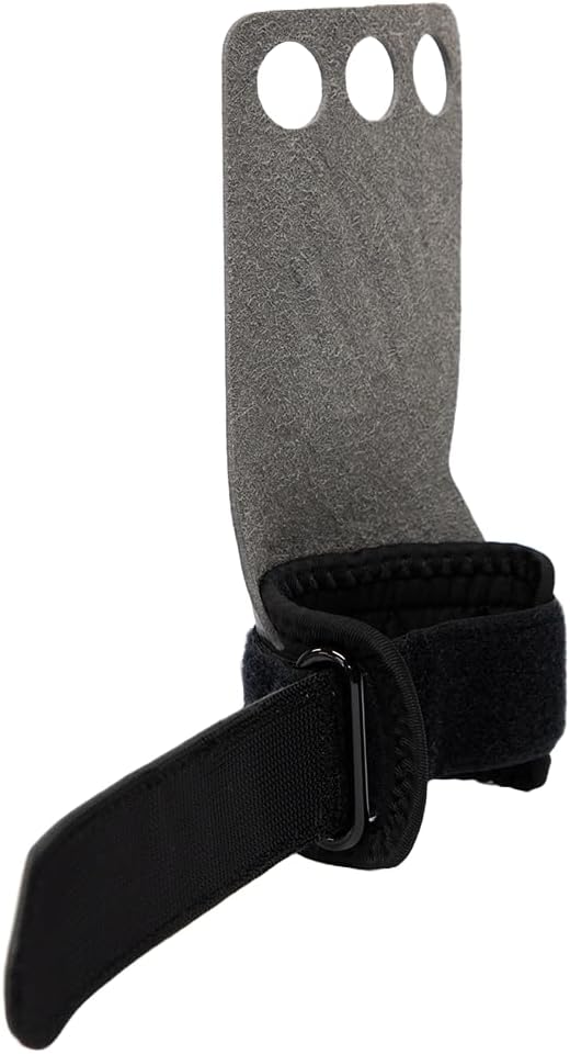 Bear KompleX 2-3 Hole Carbon Hand Grips for Weight Lifting, Cross Training and Gymnastics, Durable Workout Grips with Wrist Wraps, Comfortable Lifting Straps & Workout for Gymnastic Bars - Bloomnest