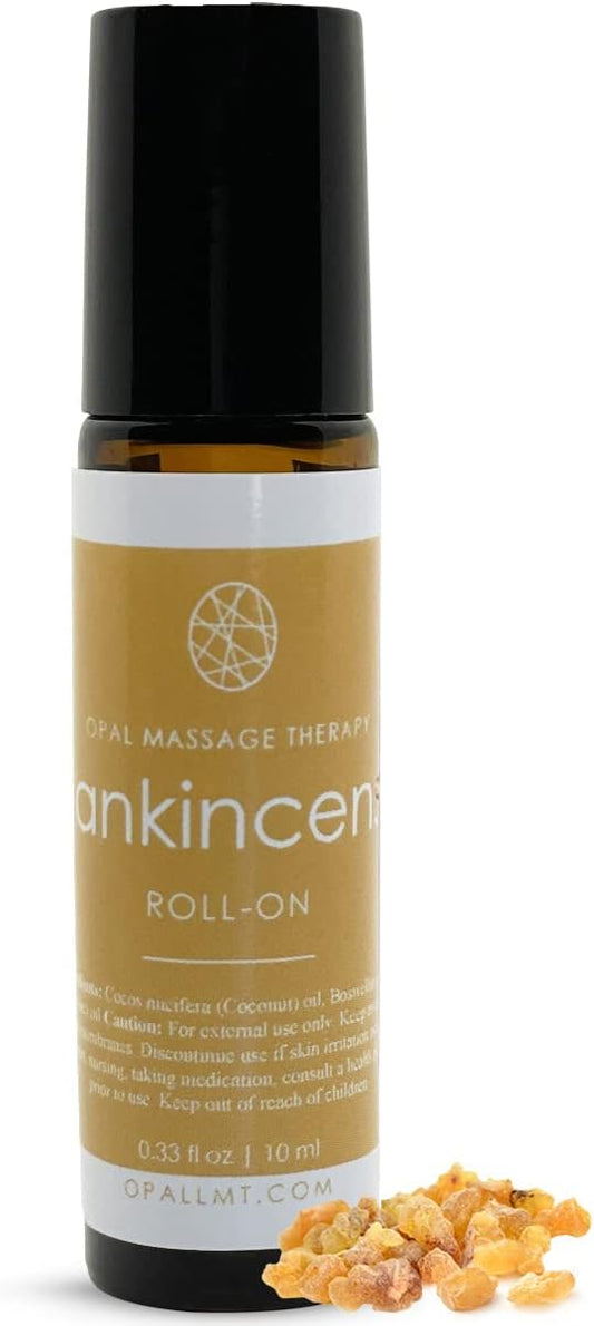 Premium Essential Oil Roll On Opal Massage Therapy 100% Natural & Pure 10 ML Roll On, Keep it Simple, Keep it Natural and Enjoy The Benefits (Frankincense)