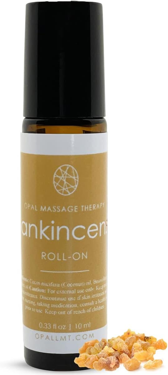 Premium Essential Oil Roll On Opal Massage Therapy 100% Natural & Pure 10 ML Roll On, Keep it Simple, Keep it Natural and Enjoy The Benefits (Frankincense) - Bloomnest