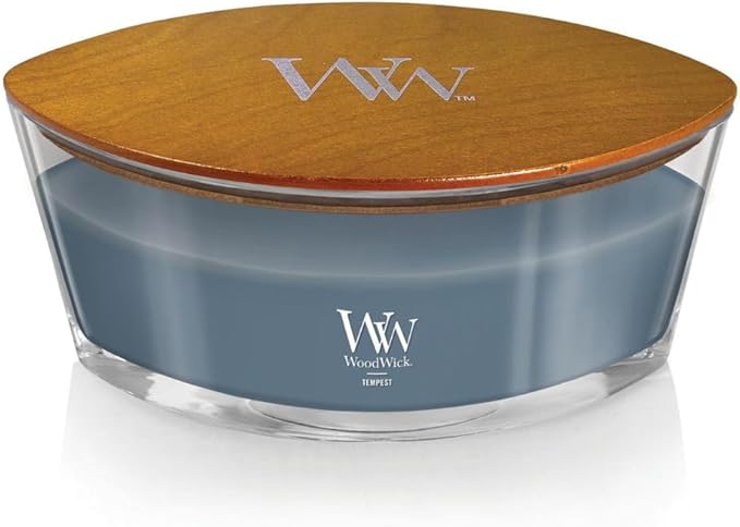 WoodWick Tempest Gifts for Women and Men, 16 oz Ellipse Candle with Crackling Wick - Bloomnest