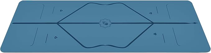 Liforme Travel Yoga mat – Patented Alignment System, Warrior-Like Grip, Non-Slip, Eco-Friendly, Ultra-Lightweight and Sweat Resistant, Made with Natural Rubber