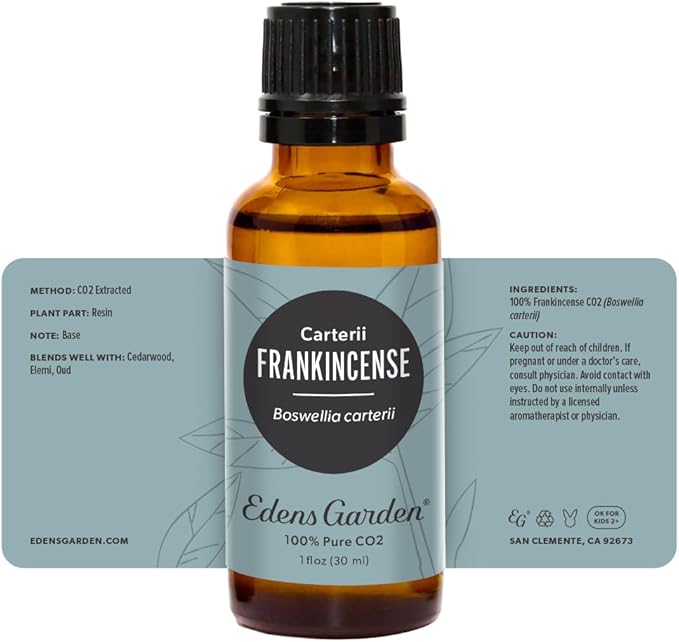 Edens Garden Frankincense CO2 Essential Oil- 100% Pure Premium Grade, Undiluted, Natural, Therapeutic, Aromatherapy, The Best for Diffuser, Skin, Hair, Humidifiers 30 ml (1 fl oz) - Bloomnest
