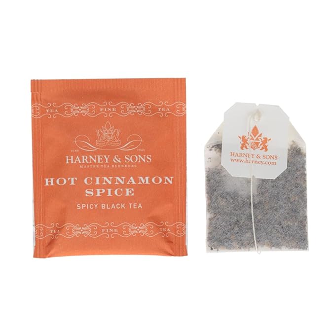 Harney & Sons Black Tea Bags, Hot Cinnamon Spice, 20 Count - Bloomnest