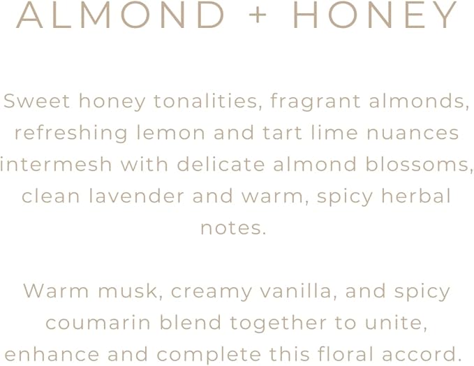 River Birch Candles Almond & Honey Scented Candle | Premium, All-Natural, Non-Toxic, Soy Candles | 16oz 90 Hr Burn Time | Cozy Relaxing Gifts for Home - Bloomnest