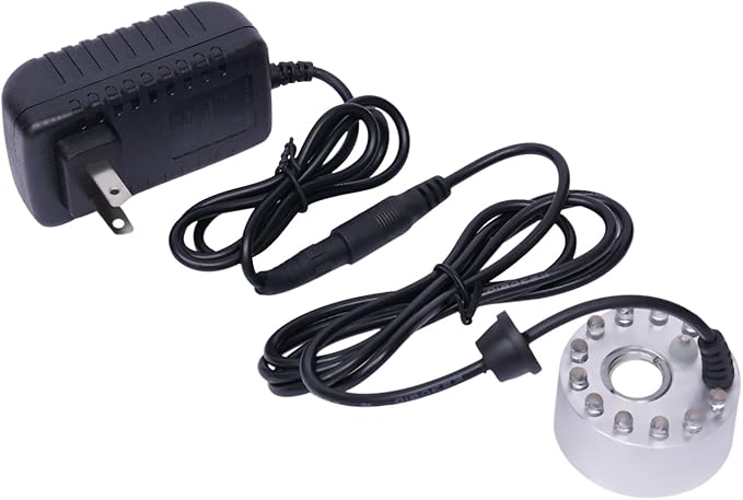 Tabletop Fountains Indoor Waterfall Fountain Indoor Water Fountains and Waterfalls with Light, Desk Fountain with Plant & Mist, Tabletop Fountains for Home Office Bedroom