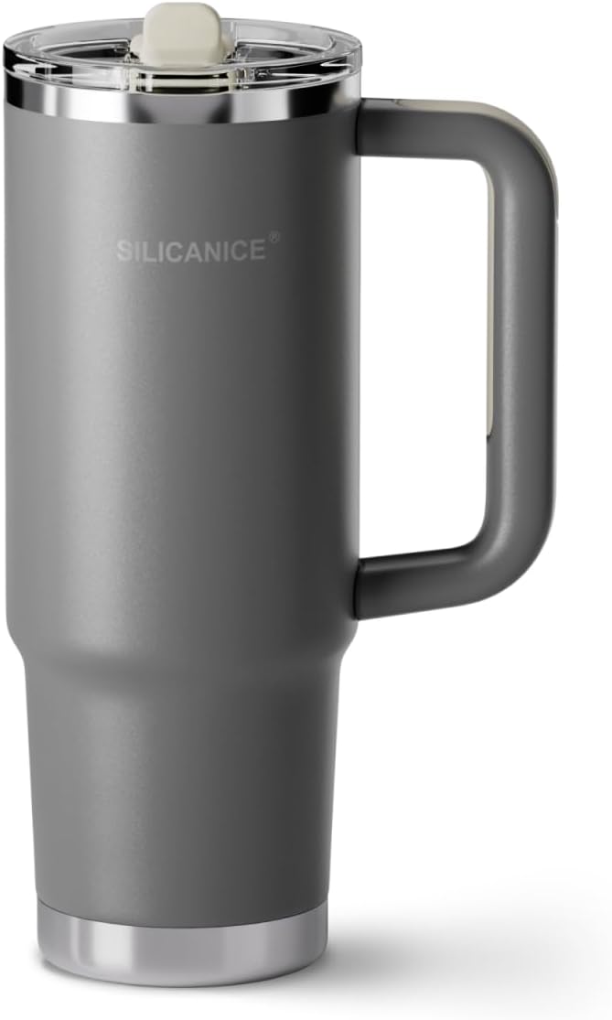 Easy Clean Pro Tumbler - 30 oz Water Bottle with Handle & Quick-Disassemble Flip Straw, Leak Resitance,Double Wall Insulated Stainless Steel, Dishwasher Safe, BPA-Free,Gifts for Women & Men - Bloomnest