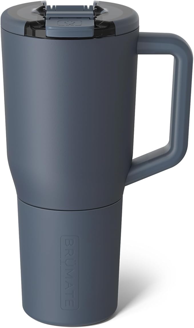 BrüMate Müv - 35oz 100% Leak Proof Insulated Coffee Mug with Handle & Lid - Stainless Steel Coffee Travel Mug - Double Walled Coffee Cup (Nightfall Blue) - Bloomnest