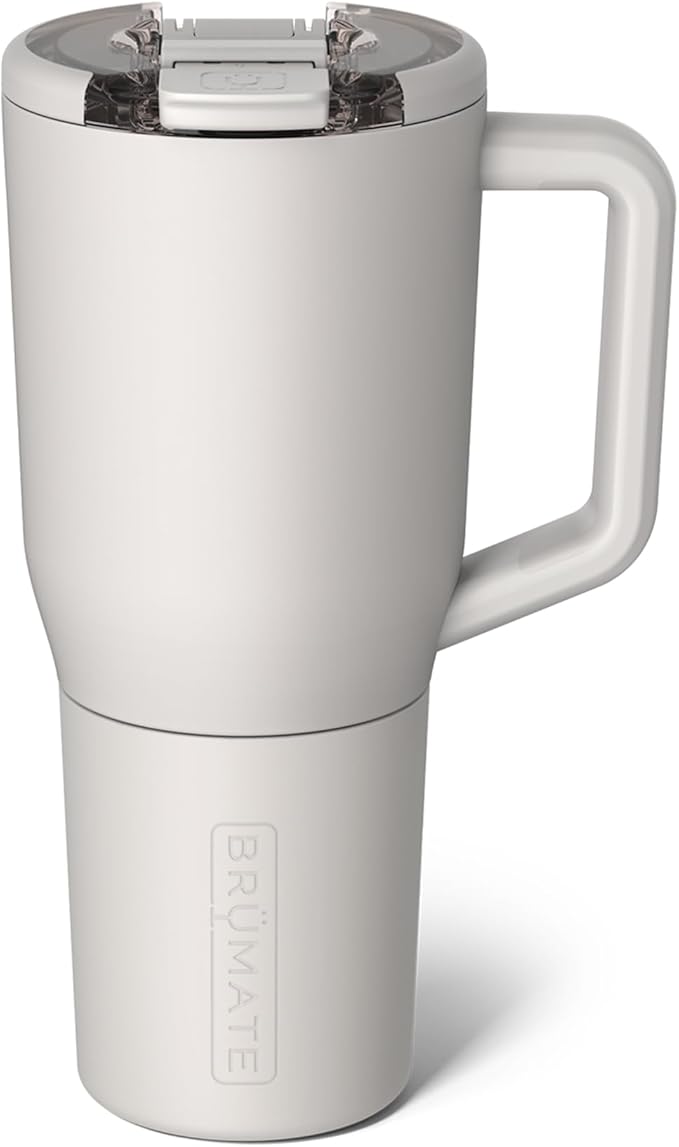 BrüMate Müv - 35oz 100% Leak Proof Insulated Coffee Mug with Handle & Lid - Stainless Steel Coffee Travel Mug - Double Walled Coffee Cup (Dune) - Bloomnest