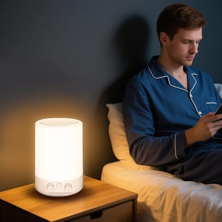 USB 40HZ Light Therapy, Brain Stimulating Lights, Memory Support Therapy Lamp Sound & Light Wave Generator Improve Mood, Memory and Cognition