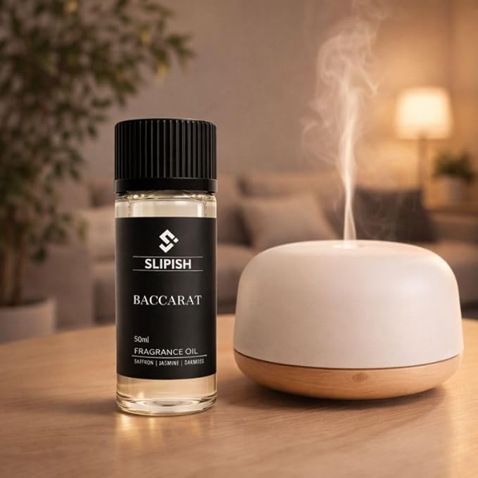 Baccarat Diffuser Oil 50ml – Luxury Fragrance Aroma Oil – Saffron, Jasmine & Oakmoss Blend – Long-Lasting Scent for Home, Office & Aroma Diffusers - Bloomnest