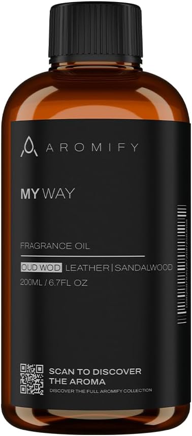 My Way Diffuser Oil, Inspired by 1 Hotel Miami Beach, 6.7 FL Oz, 200 mL Hotel Scent Diffuser Oil, My Way Aromatherapy Blend of Essential Oils for Home & Office, Leather & Sandalwood Scent. - Bloomnest