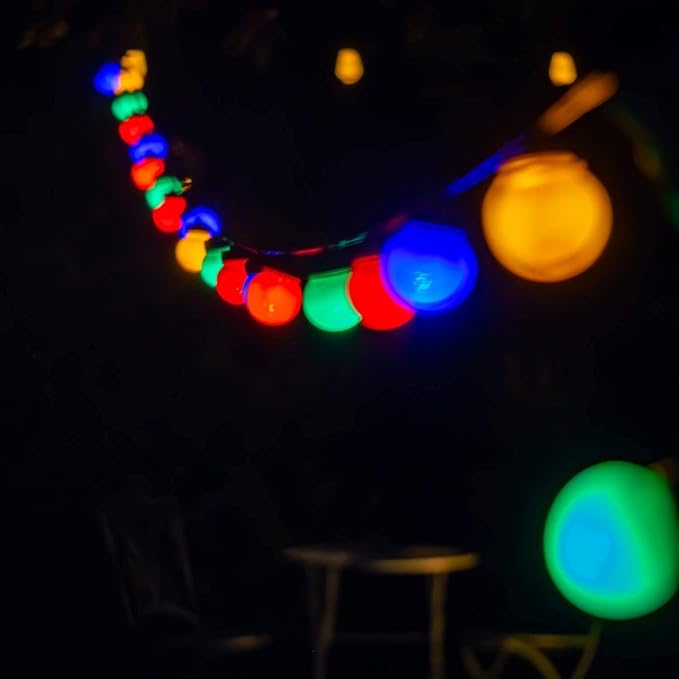LED Colored Light Bulbs, E27 Small Light Bulb, G45 1W LED Bulb, Purple Yellow Green Red Blue for Bedroom Wedding Halloween Christmas Party Bar Mood Decoration,10 Pack - Bloomnest