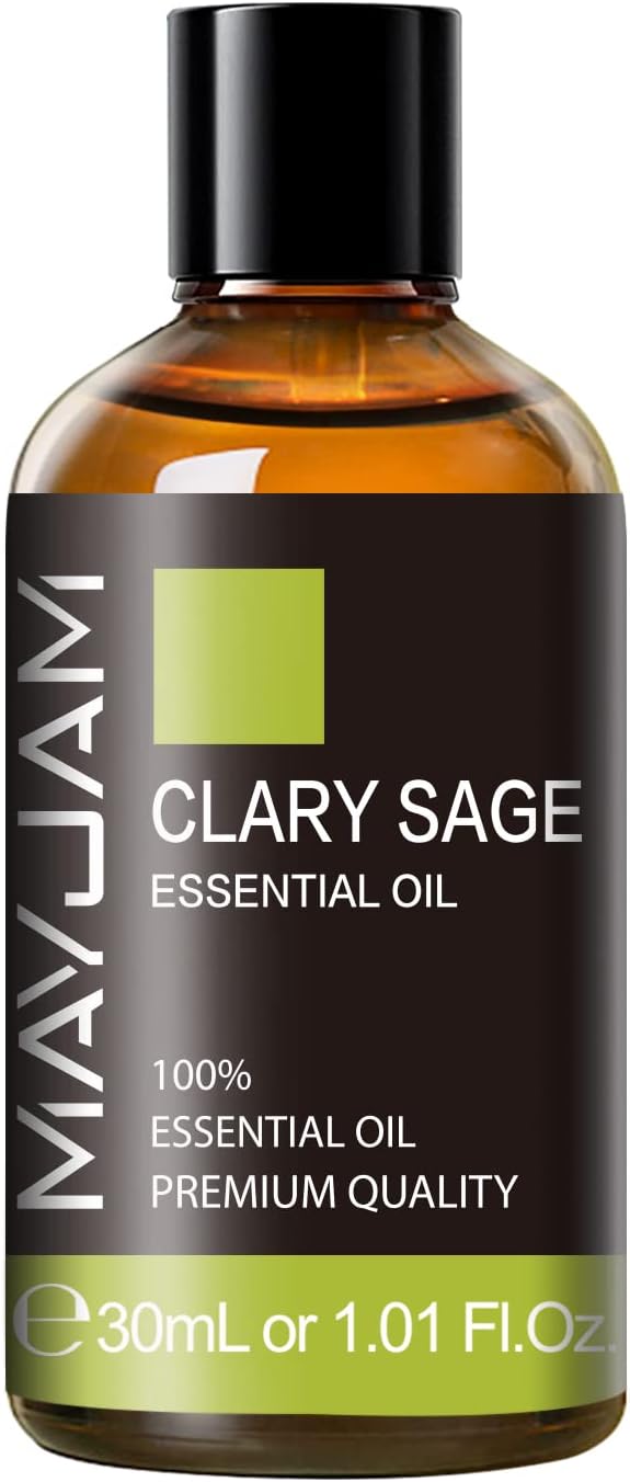 Clary Sage Essential Oil 30ML/1.01FL.OZ, MAYJAM Premium Clary Sage Oil Essential Oils with Glass Dropper, Great for Aromatherapy Diffuser and Candle Making - Bloomnest