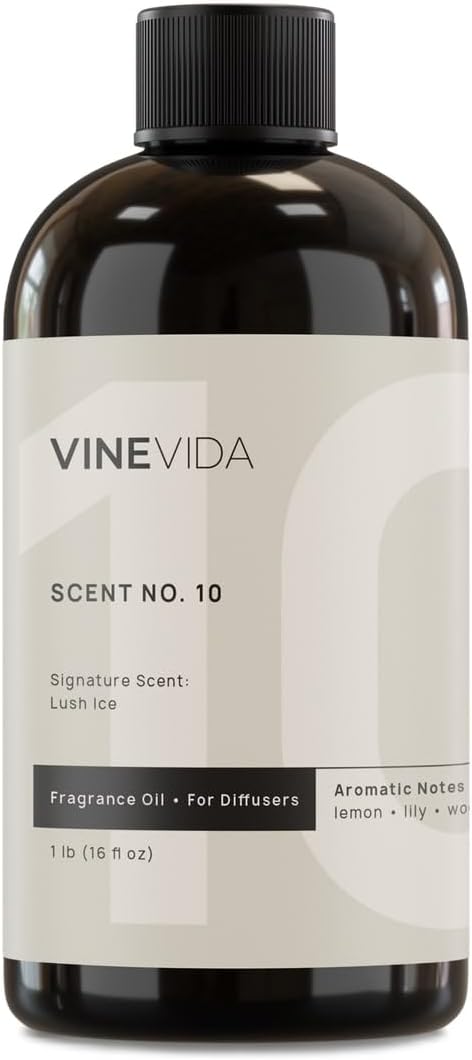 VINEVIDA Lush Ice Fragrance Oil for Cold Air Diffusers - 16 Fl Oz - Essential Oils for Diffuser Oil Refill & Air Freshener Room Spray - Bloomnest