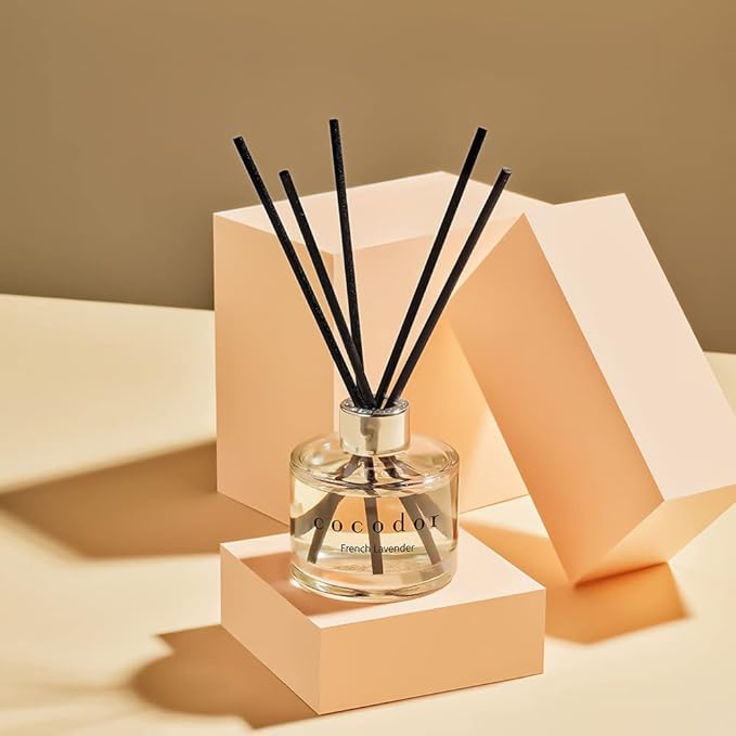 COCODOR Signature Reed Diffuser Set/Garden Lavender / 6.7oz /2 Pack/Home Fragrance Diffuser, Oil Scent Diffuser for Bathroom Shelf Decor - Bloomnest