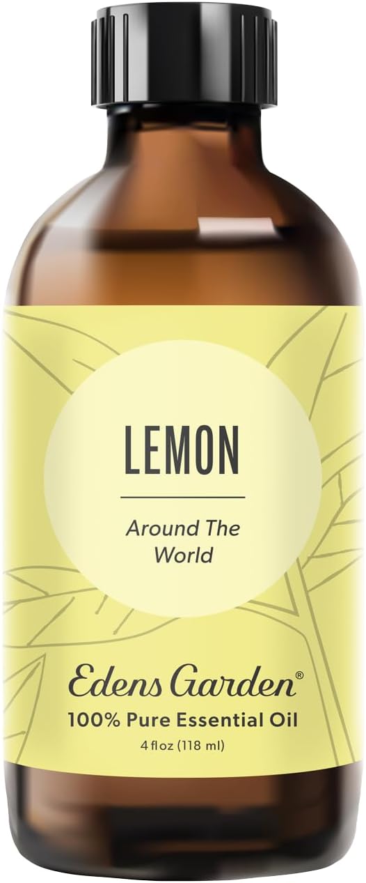 Edens Garden Lemon Around The World Essential Oil- 100% Pure Premium Grade, Undiluted, Natural, Therapeutic, Aromatherapy, The Best for Diffuser, Candle, Laundry, Humidifiers 118 ml (4 fl oz) EdensGarden