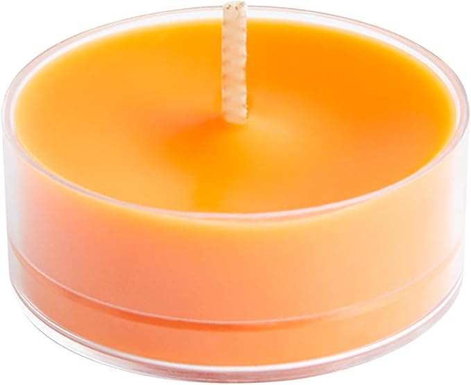 PartyLite Set of 12 Tea Lights Candles, Pink Grapefruit & Nectarine Scent, Aromatherapy Scented Candles Gift Set, Up to 4 to 6 Hours Burn Time - Bloomnest