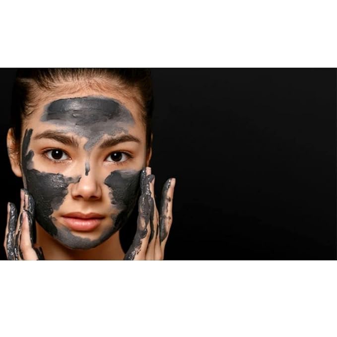 Clay, Dead Sea Mud & Charcoal Gel Face Mask Trio With Applicator, Deep cleansing Clay and Mask Applicator, Facial Therapy PH Balanced Hypo-allergenic - Bloomnest