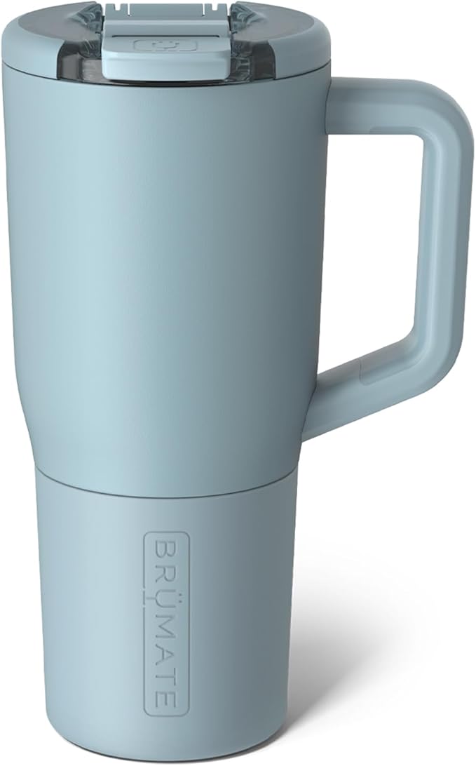 BrüMate Müv - 25oz 100% Leak Proof Insulated Coffee Mug with Handle & Lid - Stainless Steel Coffee Travel Mug - Double Walled Coffee Cup (Mist) - Bloomnest