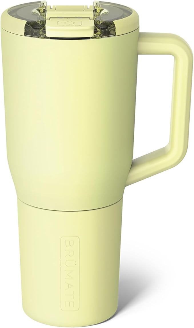 BrüMate Müv - 35oz 100% Leak Proof Insulated Coffee Mug with Handle & Lid - Stainless Steel Coffee Travel Mug - Double Walled Coffee Cup (Prickly Pear) - Bloomnest