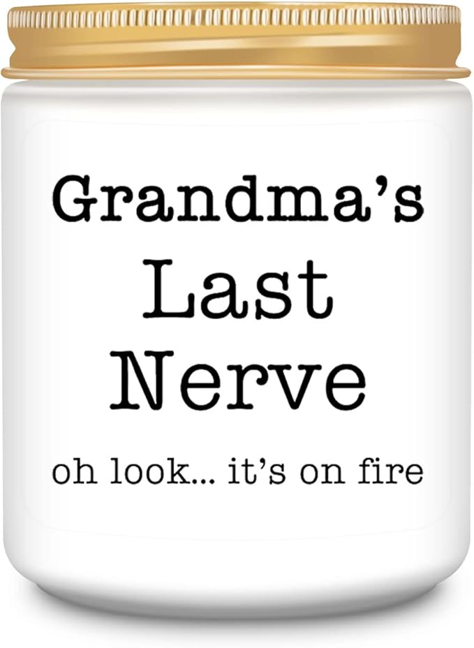 Homsolver Gifts for Grandma from Grandkids, Funny Grandma Gifts, Best Grandma Christmas Gifts, Thanksgiving Retirement Gift, Birthday Gifts for Grandma, Perfect Lavender Scented Candles