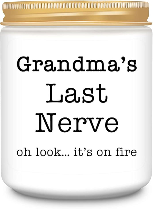 Homsolver Gifts for Grandma from Grandkids, Funny Grandma Gifts, Best Grandma Christmas Gifts, Thanksgiving Retirement Gift, Birthday Gifts for Grandma, Perfect Lavender Scented Candles