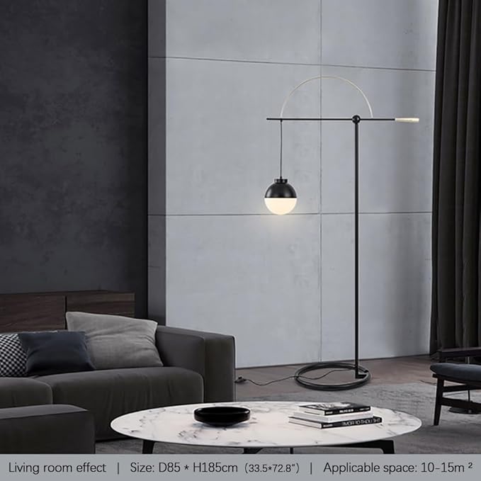 Nordic Floor Lamp Fashionable Modern Family Iiving Room Bedroom Creativity LED Decorative Standing Lightl (R) - Bloomnest