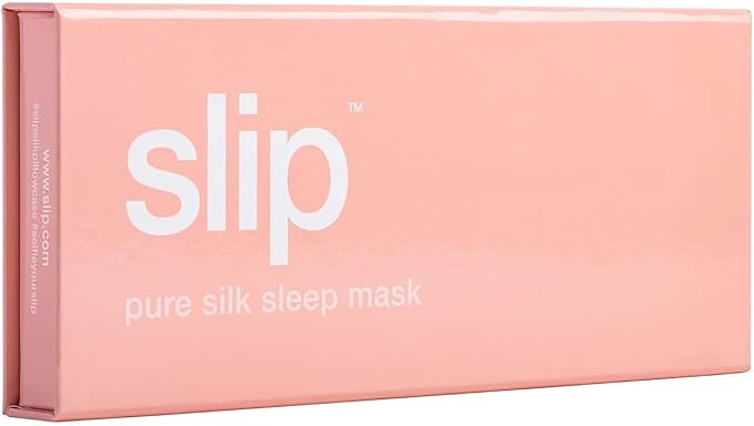 slip Pure Silk Sleep Mask - Pink | 100% Mulberry Silk, Ultra Soft & Comfortable, Blocks Light for Restful Sleep | Adjustable Strap for Perfect Fit, Gentle on Skin & Hair | Ideal Travel Accessory - Bloomnest