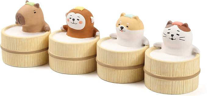 Aroma Ceramic Stone Diffuser [Japan Import] Aromatherapy Essential Oil Diffuser, Non Electric, Passive, Unique, Cute, Animal, Design for Women, Men, and Gifts (Bathing Capybara) - Bloomnest