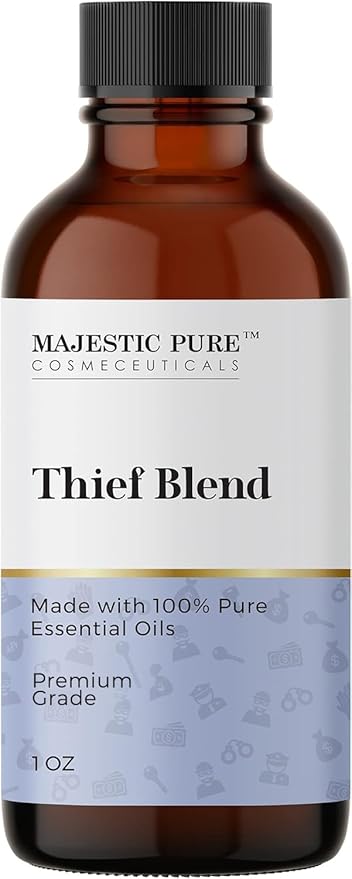 Majestic Pure Essential Oil Blend with Eucalyptus, Rosemary, Lemon & Other Oils | 100% Pure Premium Oil for Uplifting Mood, DIY Products, Cleansing | Essential Oils for Diffusers & Aromatherapy | 1oz - Bloomnest