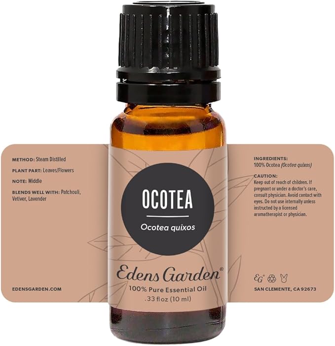 Edens Garden Ocotea Essential Oil- 100% Pure Premium Grade, Undiluted, Natural, Therapeutic, Aromatherapy, The Best for Diffuser, Candle, Laundry, Humidifiers 10 ml (.33 fl oz) - Bloomnest