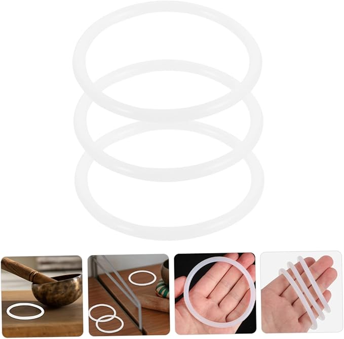 3pcs Singing Bowl Rubber Durable Sound Bowl Gasket for Crystal and Elegant Easy to Clean Accessories for Meditation Home Decor - Bloomnest