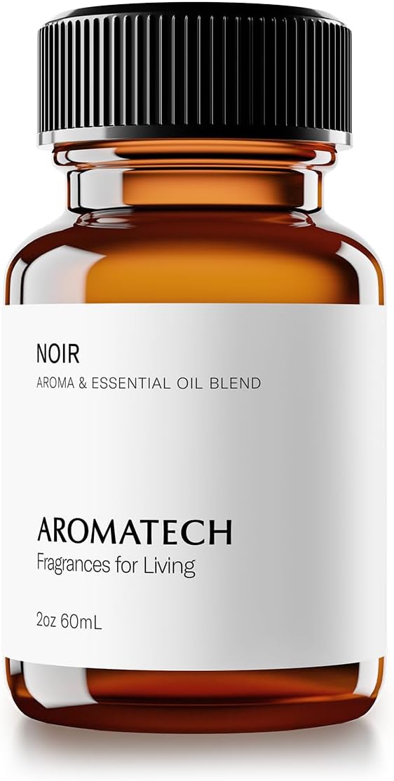 AromaTech Noir Premium Aroma Oil – Bold & Luxurious Home Fragrance with Notes of Cedarwood, Musk, Fig & Black Tea for Scent Diffusers, Cold-Air and UltraSonic Scent Machines – 2 fl oz, 60 mL AromaTech