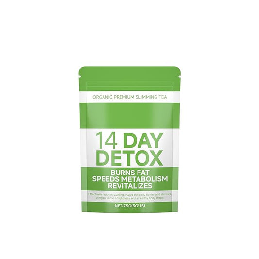 Natural plant slimming tea to help you lose weight - 14-day detoxifying slimming tea, smooths belly fat, reduces appetite, 5g*15 bags - Bloomnest