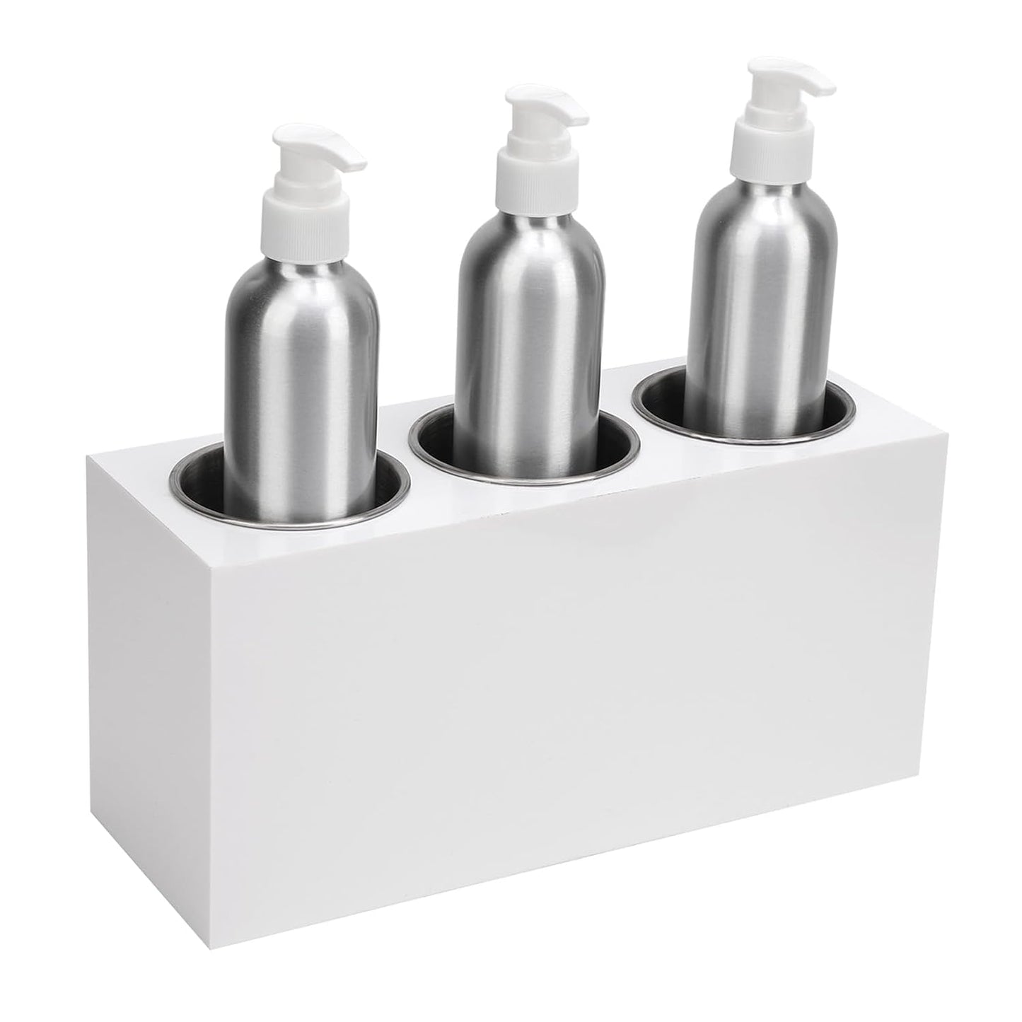 Oil Heater,Timer Function,Essential Oil Warmer Dispenser for Aromatherapy and Massage, Metal and Plastic, 3 Bottles, White (US Plug 100‑240V)